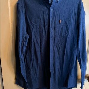 Chaps Ralph Lauren Navy Performance Button Down Shirt - Size M